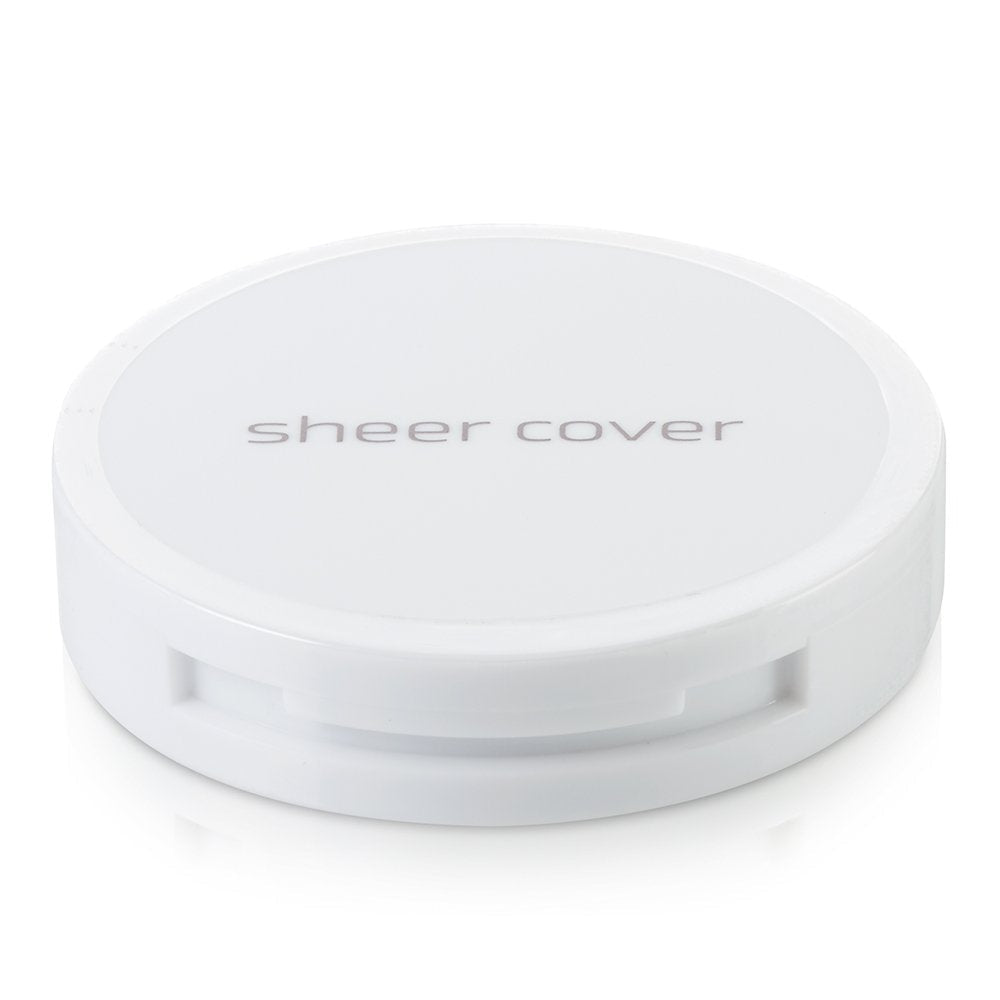 Sheer Cover Studio – Conceal and Brighten Highlight Trio – Two-Toned Concealers – Shimmering Highlighter – Light/Medium Shade – With FREE Concealer Brush – 3 Grams - dailyvitalstore