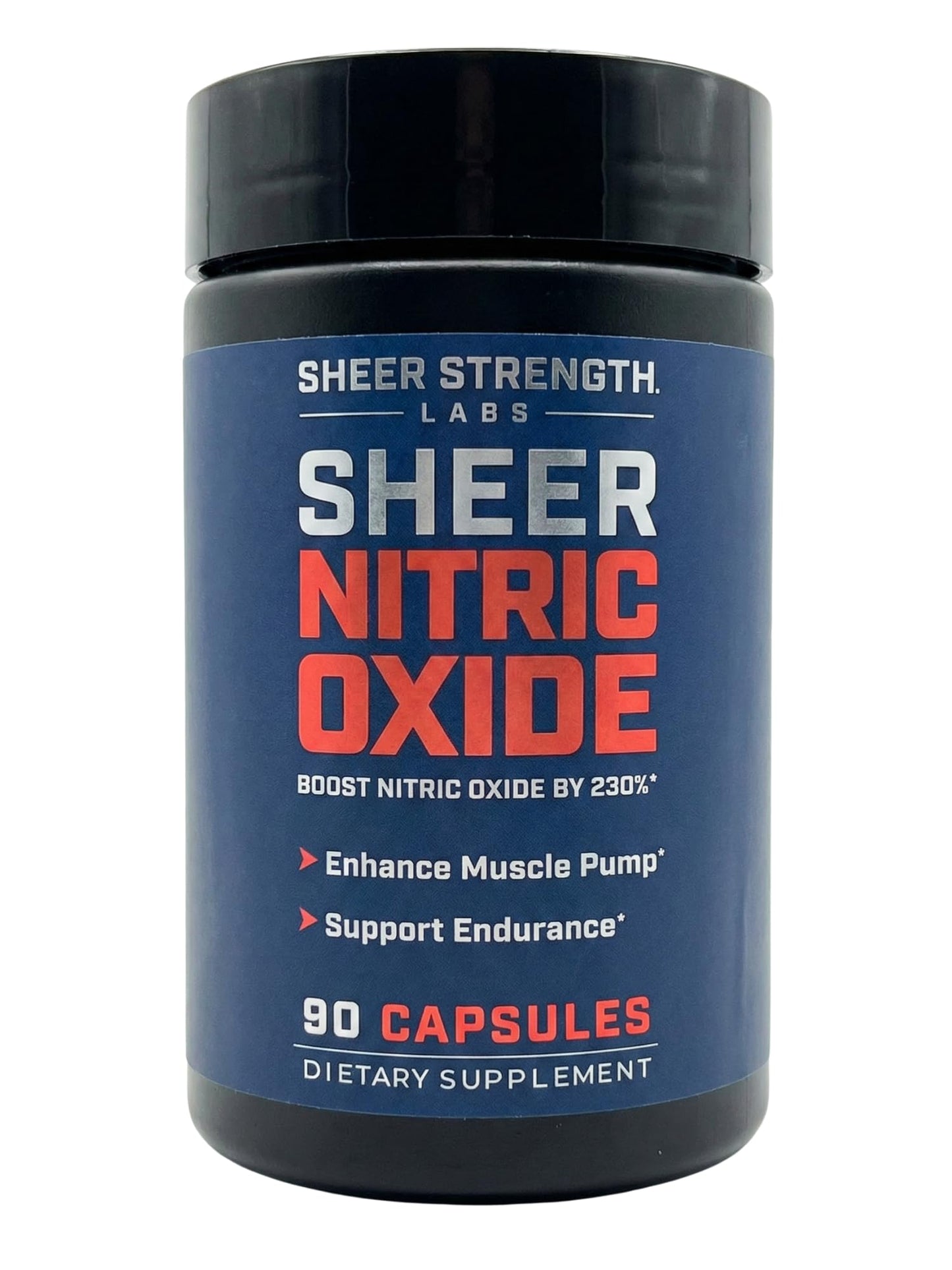Sheer Strength Labs Nitric Oxide Supplement for Men - Clinically Tested for Pumps & Blood Flow - 270% More Nitric Oxide - Nitrosigine Supplement, S7 & Beetroot - Made in USA - 90 Capsules - dailyvitalstore
