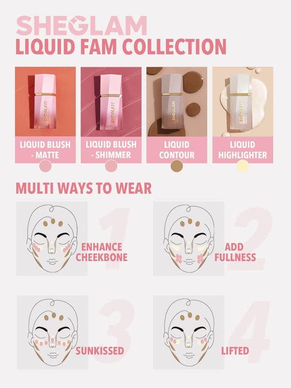 SHEGLAM Glow Bloom Liquid Waterproof Highlighter Long Lasting Cream Highlighter with Shimmer Dewy Finish - Vanilla Frost - dailyvitalstore