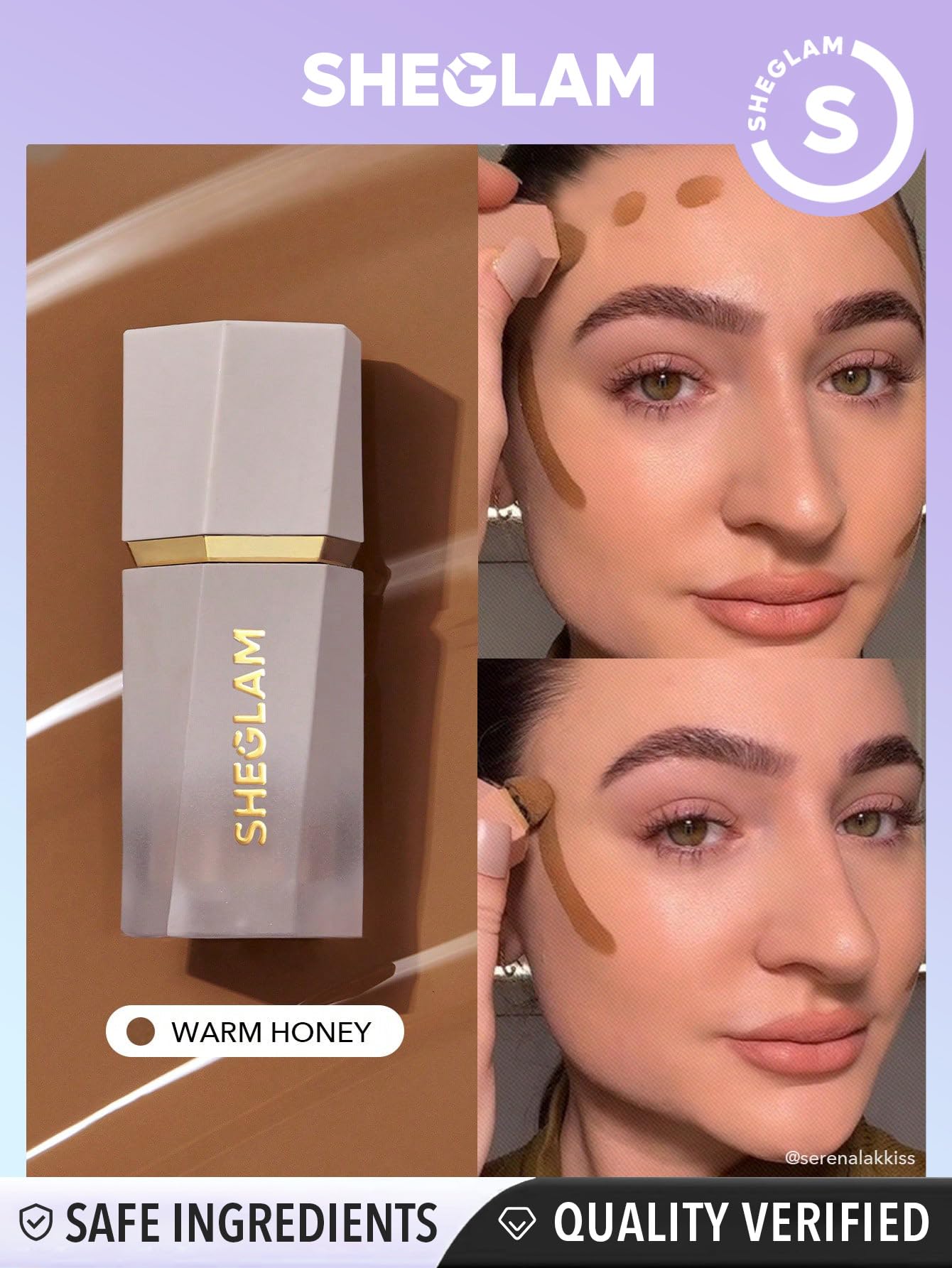 SHEGLAM Sun Sculpt Liquid Contour Stick Long Lasting Cream Bronzer Makeup-Warm Honey - dailyvitalstore