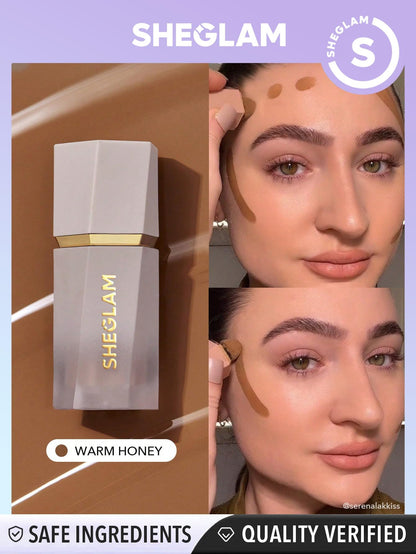 SHEGLAM Sun Sculpt Liquid Contour Stick Long Lasting Cream Bronzer Makeup-Warm Honey - dailyvitalstore