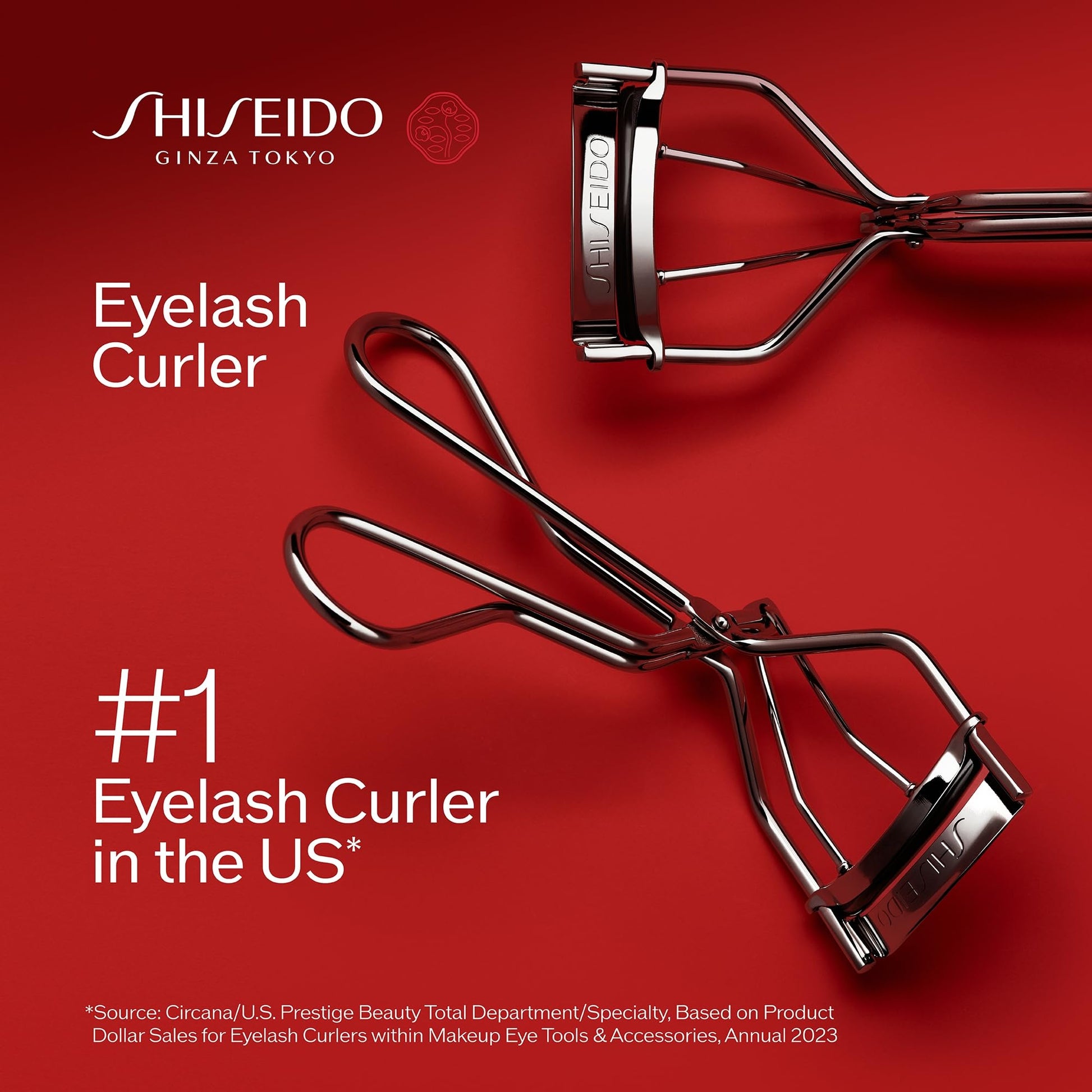 Shiseido Eyelash Curler - Crimps & Curls Lashes for Perfect, Eye-Framing Fringe - Gentle & Safe - Includes Replacement Pad - dailyvitalstore
