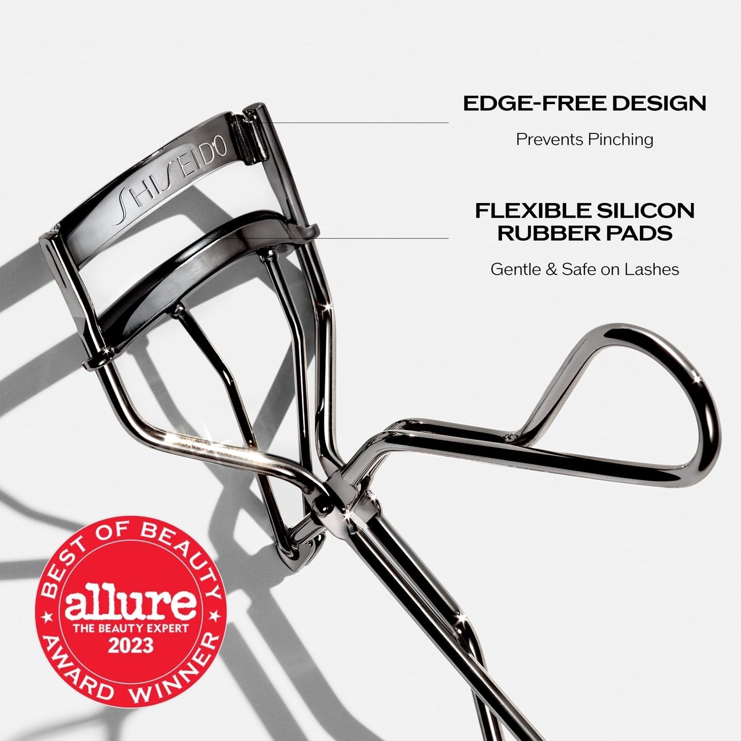 Shiseido Eyelash Curler - Crimps & Curls Lashes for Perfect, Eye-Framing Fringe - Gentle & Safe - Includes Replacement Pad - dailyvitalstore