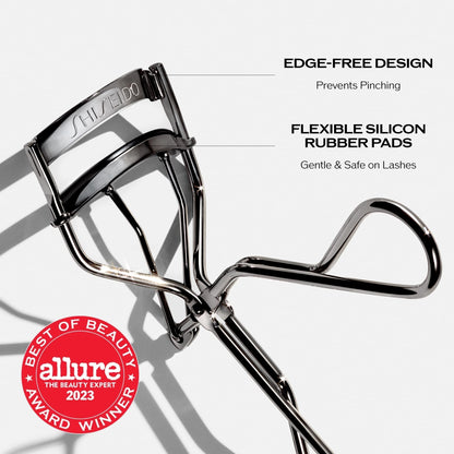Shiseido Eyelash Curler - Crimps & Curls Lashes for Perfect, Eye-Framing Fringe - Gentle & Safe - Includes Replacement Pad - dailyvitalstore