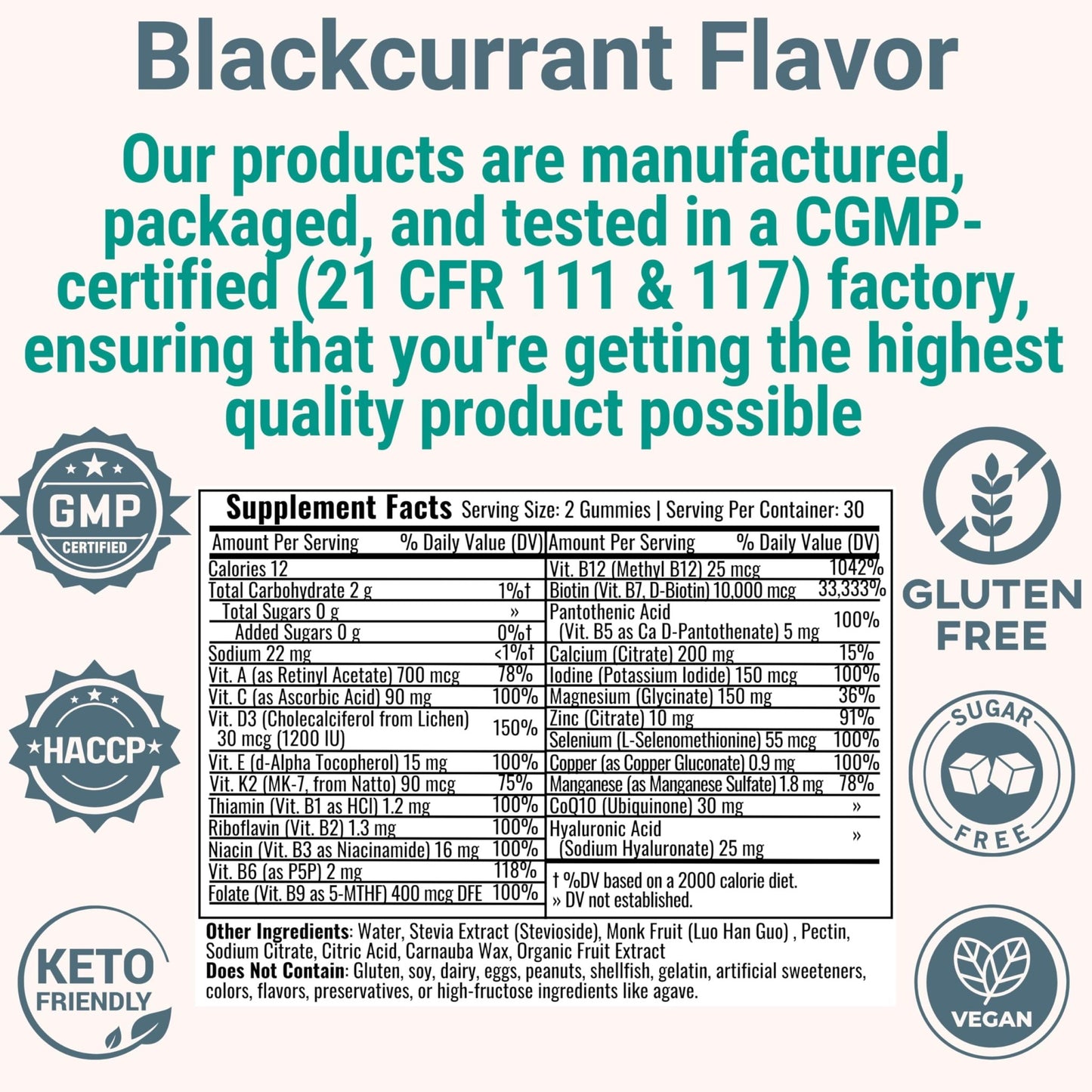 SHIZAM Vitamin D3 K2 MK-7 Gummies with Magnesium, Folate (5-MTHF), Methylfolate, CoQ10, B6 P5P & Methylated B-Complex for Women 40+ - dailyvitalstore