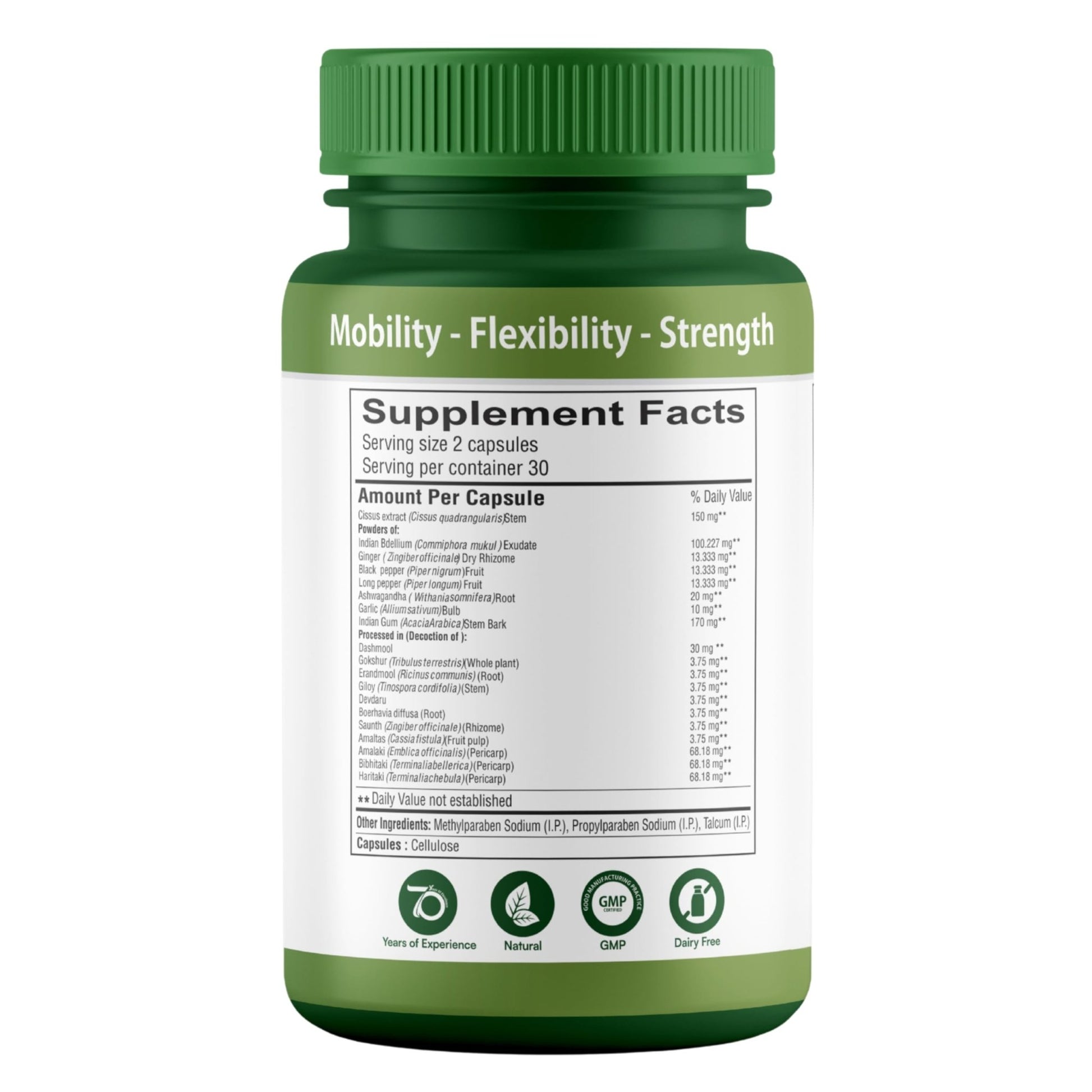 SHREE DHANWANTRI HERBALS SDH Bonartho | Bone & Joint Support Supplement | Move with Comfort & Ease | 60 Caps (1 Mon Supply) - dailyvitalstore