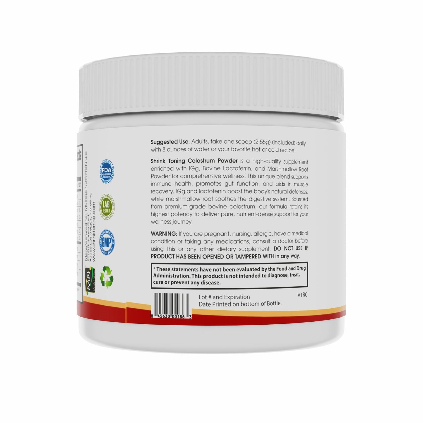 Shrink Colostrum Powder 2.7 oz – Natural Bovine Colostrum Supplement for Overall Health - dailyvitalstore