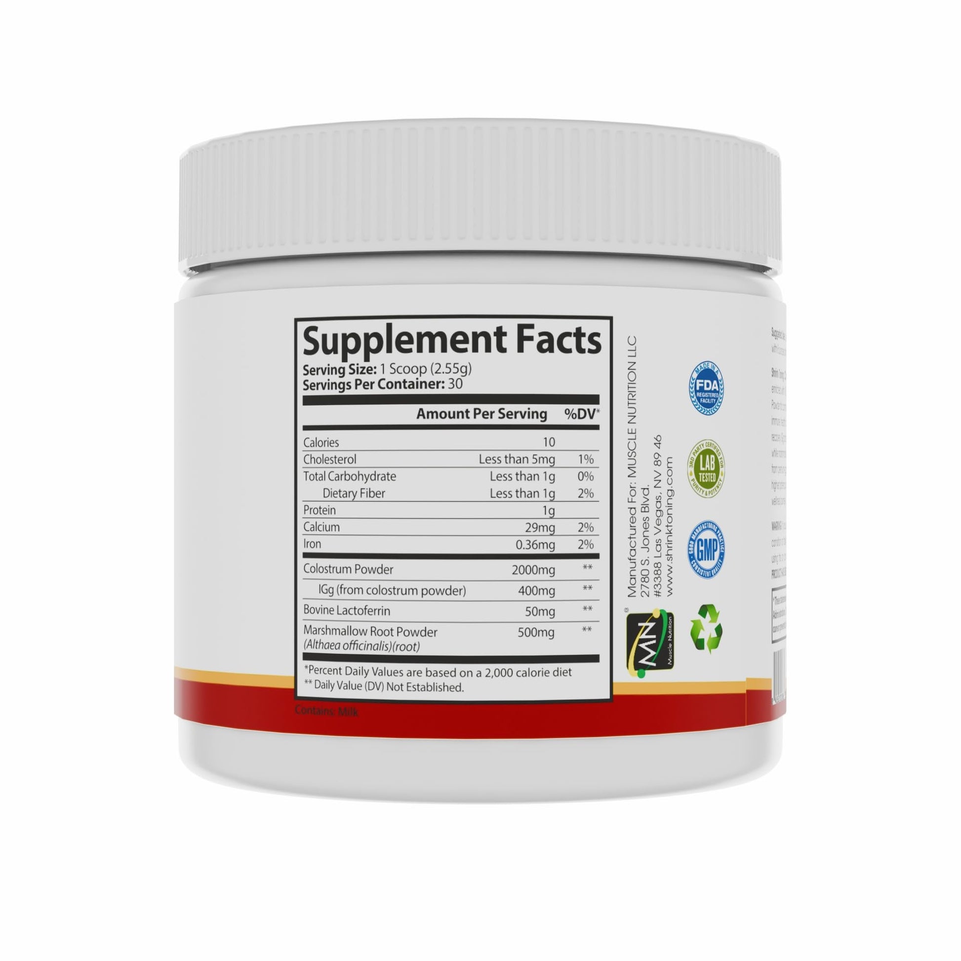 Shrink Colostrum Powder 2.7 oz – Natural Bovine Colostrum Supplement for Overall Health - dailyvitalstore