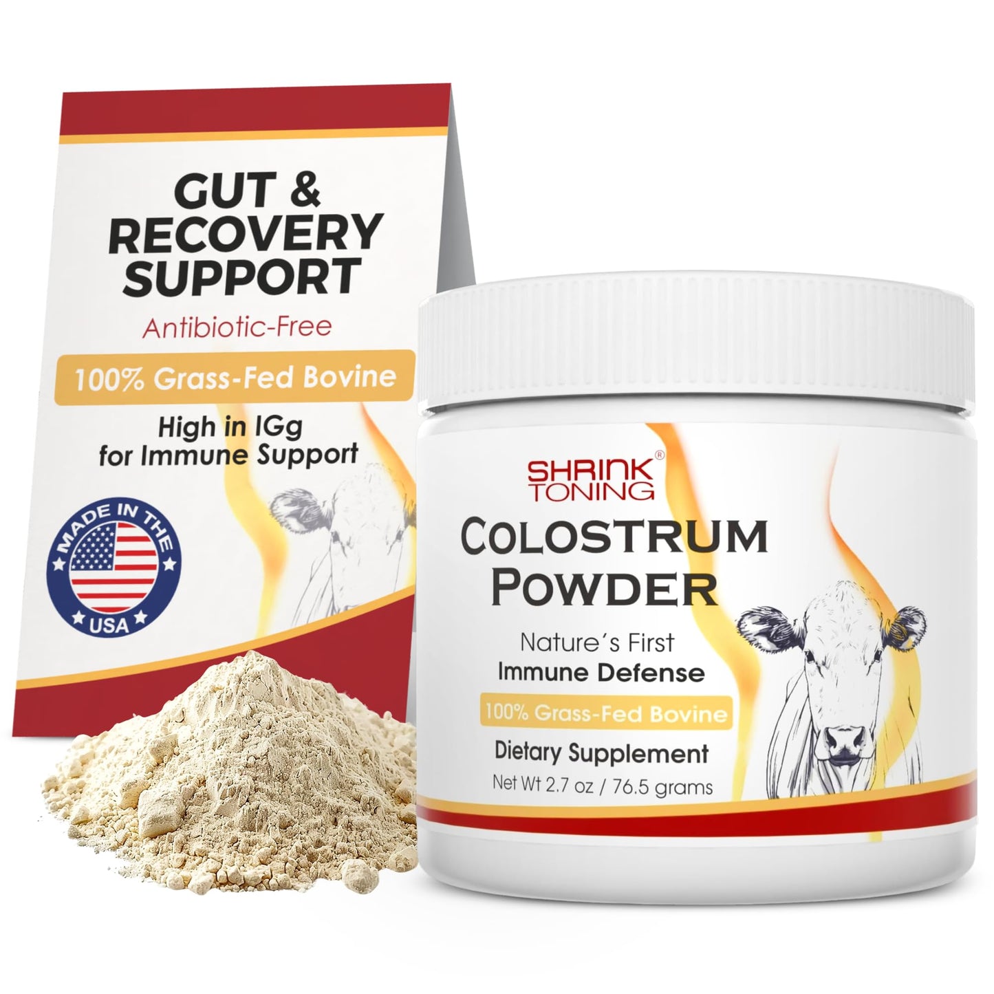 Shrink Colostrum Powder 2.7 oz – Natural Bovine Colostrum Supplement for Overall Health - dailyvitalstore