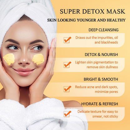 SHVYOG Turmeric Vitamin C Clay Mask with Kaolin Clay for Dull & Blemish-Prone Skin, Deep Cleansing Facial Mask, Face Masks Skincare for Controlling Oil - dailyvitalstore