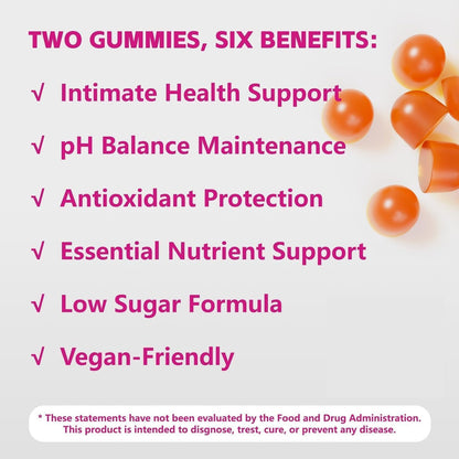 Shytrouy Premium Feminine Balance Gummies for Women, Vaginal Probiotics - pH Balance & Immune Defense Support for Feminine Health, Hawaiian Pineapple Flavor - 60 Count - dailyvitalstore