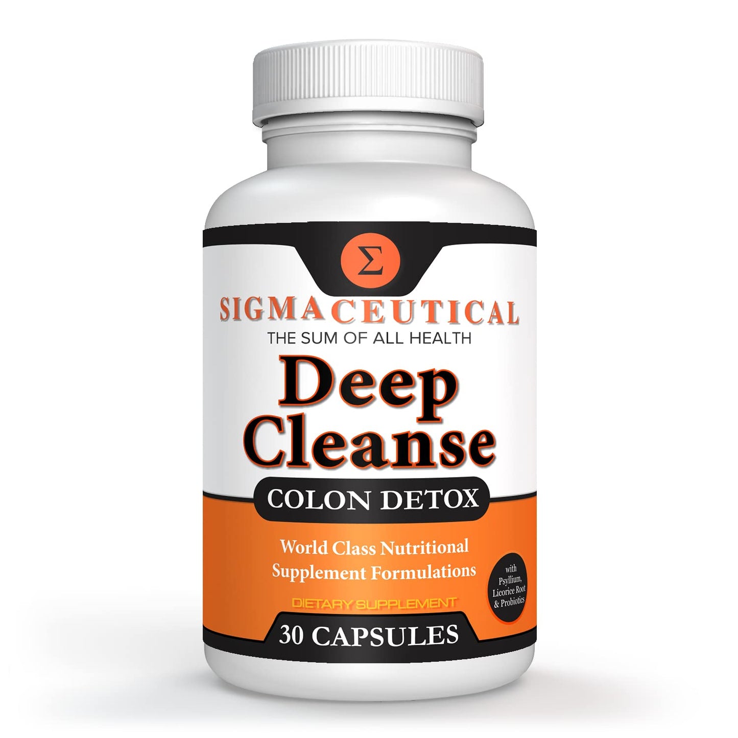 Sigmaceutical 1 Day Colon Cleanse - Detox Cleanse - Bowel Cleanse & Laxative - Bowel Detox - Colon Cleanser & Detox - 30 Capsules - dailyvitalstore
