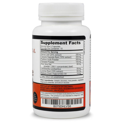 Sigmaceutical 1 Day Colon Cleanse - Detox Cleanse - Bowel Cleanse & Laxative - Bowel Detox - Colon Cleanser & Detox - 30 Capsules - dailyvitalstore