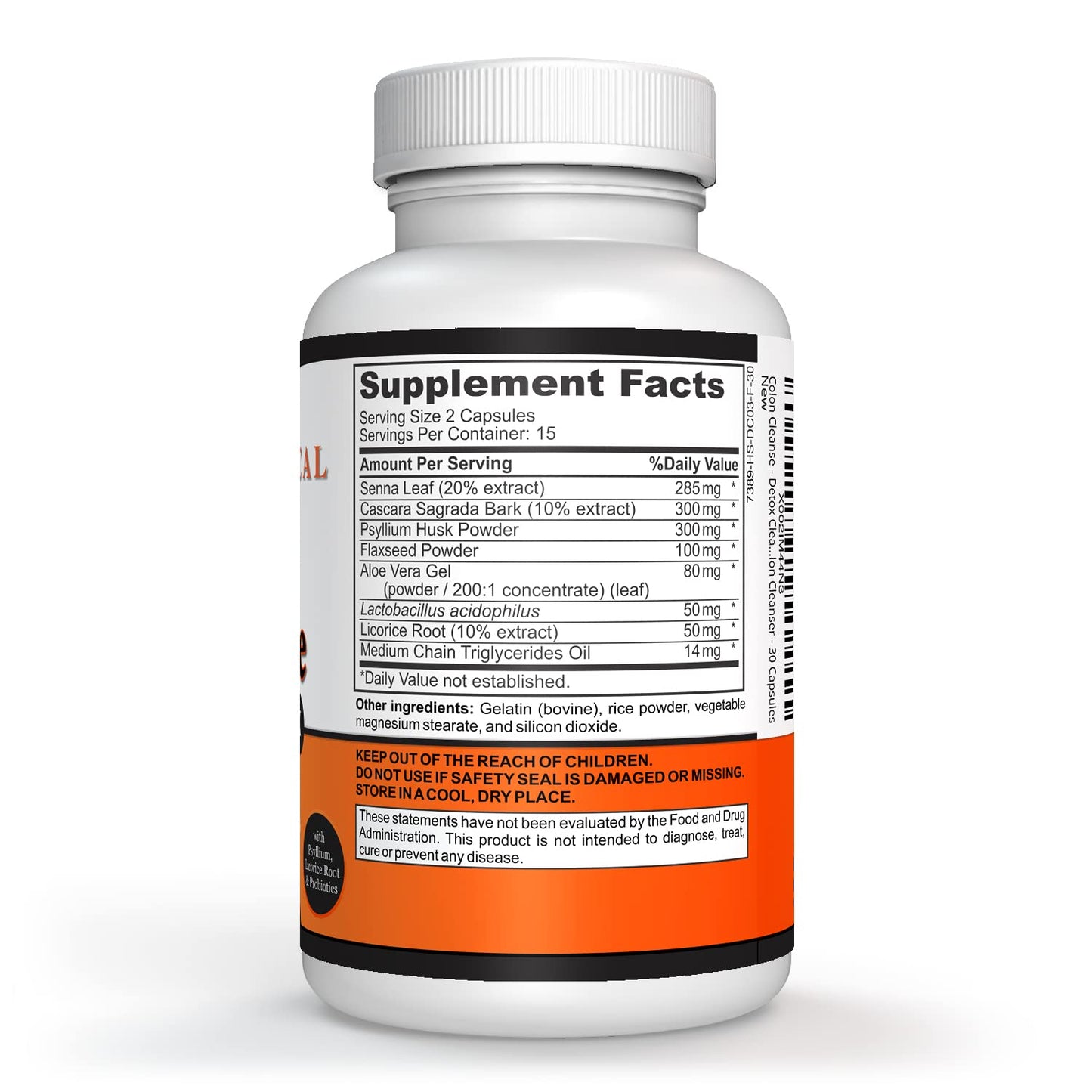 Sigmaceutical 1 Day Colon Cleanse - Detox Cleanse - Bowel Cleanse & Laxative - Bowel Detox - Colon Cleanser & Detox - 30 Capsules - dailyvitalstore