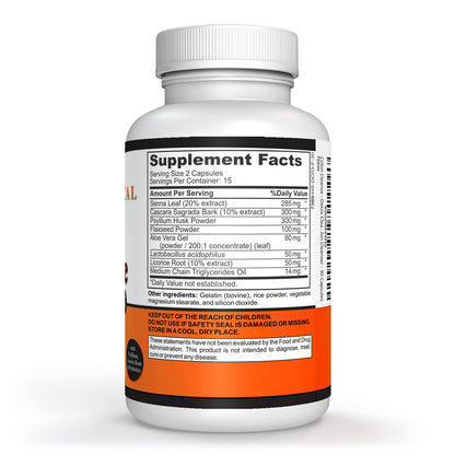Sigmaceutical 1 Day Colon Cleanse - Detox Cleanse - Bowel Cleanse & Laxative - Bowel Detox - Colon Cleanser & Detox - 30 Capsules - dailyvitalstore