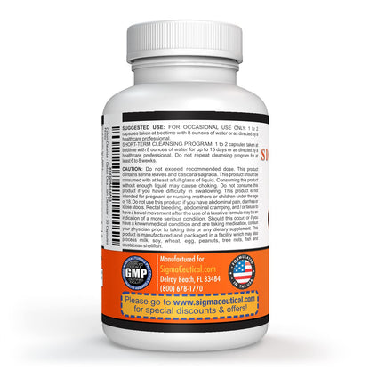 Sigmaceutical 1 Day Colon Cleanse - Detox Cleanse - Bowel Cleanse & Laxative - Bowel Detox - Colon Cleanser & Detox - 30 Capsules - dailyvitalstore