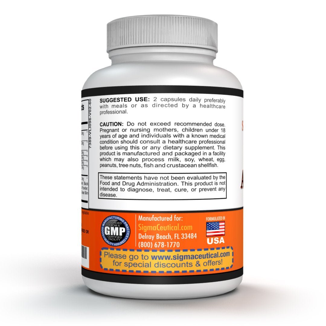 Sigmaceutical Super Antioxidant Capsules – 6 Superfruit Blend with Goji Berry, Acai, Resveratrol for Immune Support - dailyvitalstore