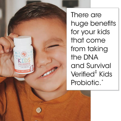 Silver Fern Brand Family Probiotics - Ultimate Adult Probiotic (1 Bottle = 60 Capsules) Plus Ultimate Children's Probiotic for Kids (1 Bottle = 30 Chewables) - Gut Health & Microbiome Support - dailyvitalstore