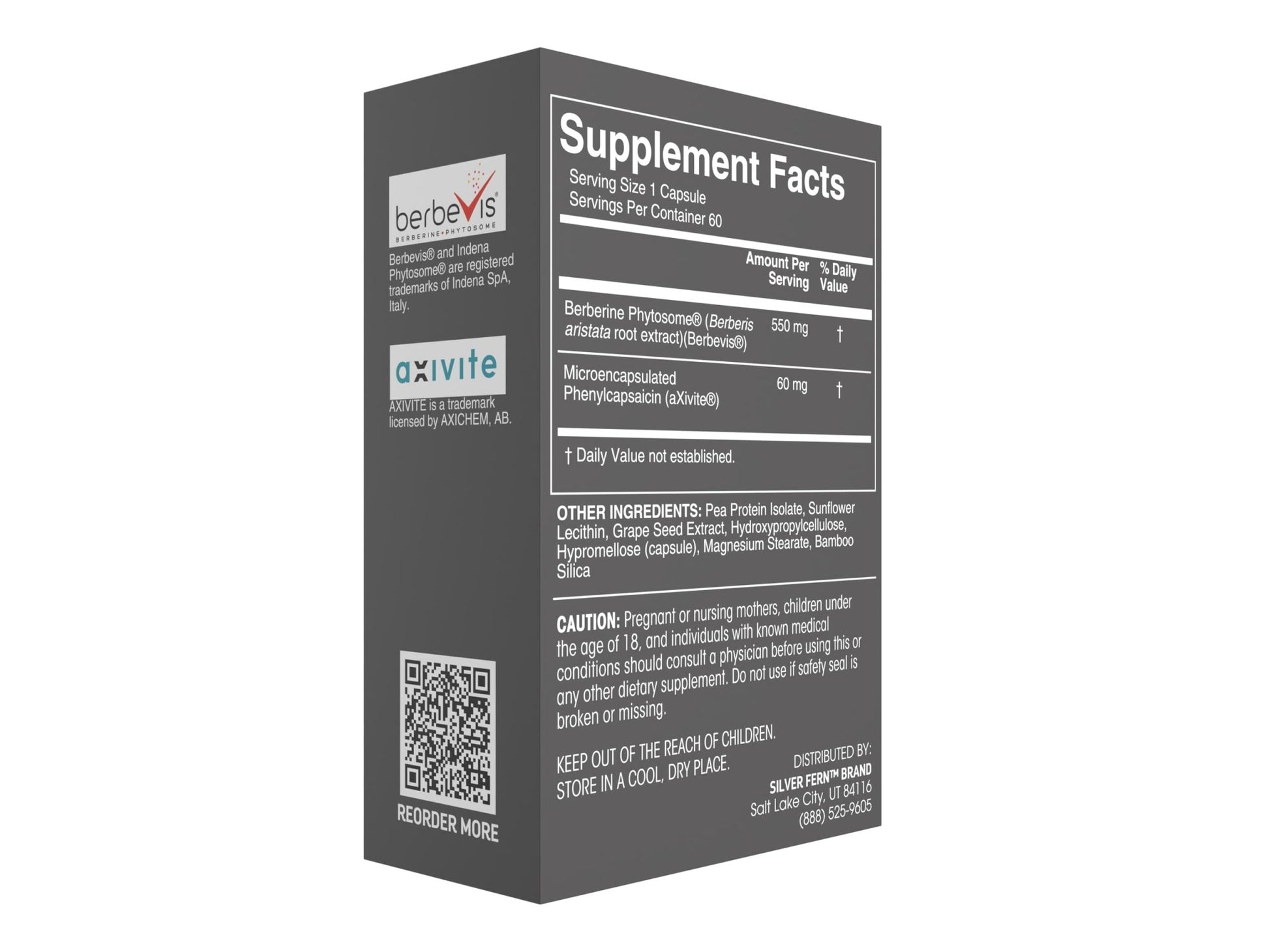 Silver Fern Brand Metabolism Supplement + Berberine Phytosome & aXivite – Supports Function & Wellness – 60 Capsules - dailyvitalstore