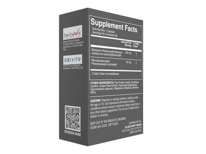 Silver Fern Brand Metabolism Supplement + Berberine Phytosome & aXivite – Supports Function & Wellness – 60 Capsules - dailyvitalstore