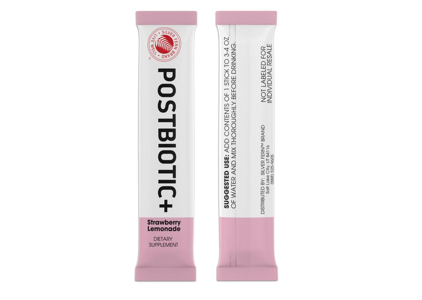 Silver Fern Brand Postbiotic+ Strawberry Lemonade Powder – Postbiotic Supplement with BIOMend™, BetaVia™, and Immuse® – Supports The Digestive System - dailyvitalstore