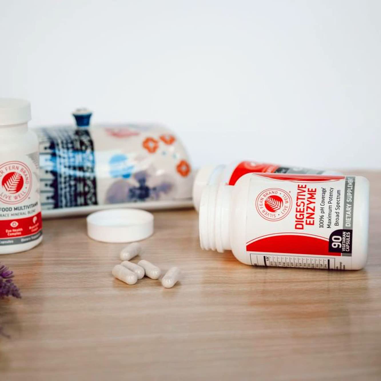 Silver Fern Brand Ultimate High Potency Digestive Enzyme Supplement - 2 Bottles - 100% Intestinal Coverage - Digestive Comfort - dailyvitalstore