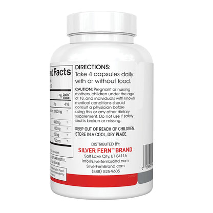 Silver Fern Cleanse - Daily Gut - 1 Bottle - 120 Capsules - 30 Day Supply - Immunoglobulin G, A & M -(IgG, IGA, IgM) - Postbiotic - dailyvitalstore