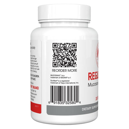 Silver Fern Regularity Digestive Supplement Capsules Brand - 1 Bottle = 30 Capsules = 30 Day Supply - Mucosave FG (Prickly Pear Polysaccharides & Olive Leaf Polyphenols) & SunFiber - dailyvitalstore