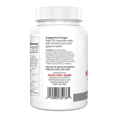 Silver Fern Whole Food Daily Multi Vitamin w/Trace Mineral Blend Supplement - 1 Bottle - 60 Vegicaps - 30 Day Supply - Natural - dailyvitalstore