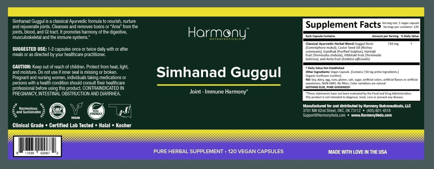 Simhanad Guggul (Joint-Immune Harmony) - dailyvitalstore