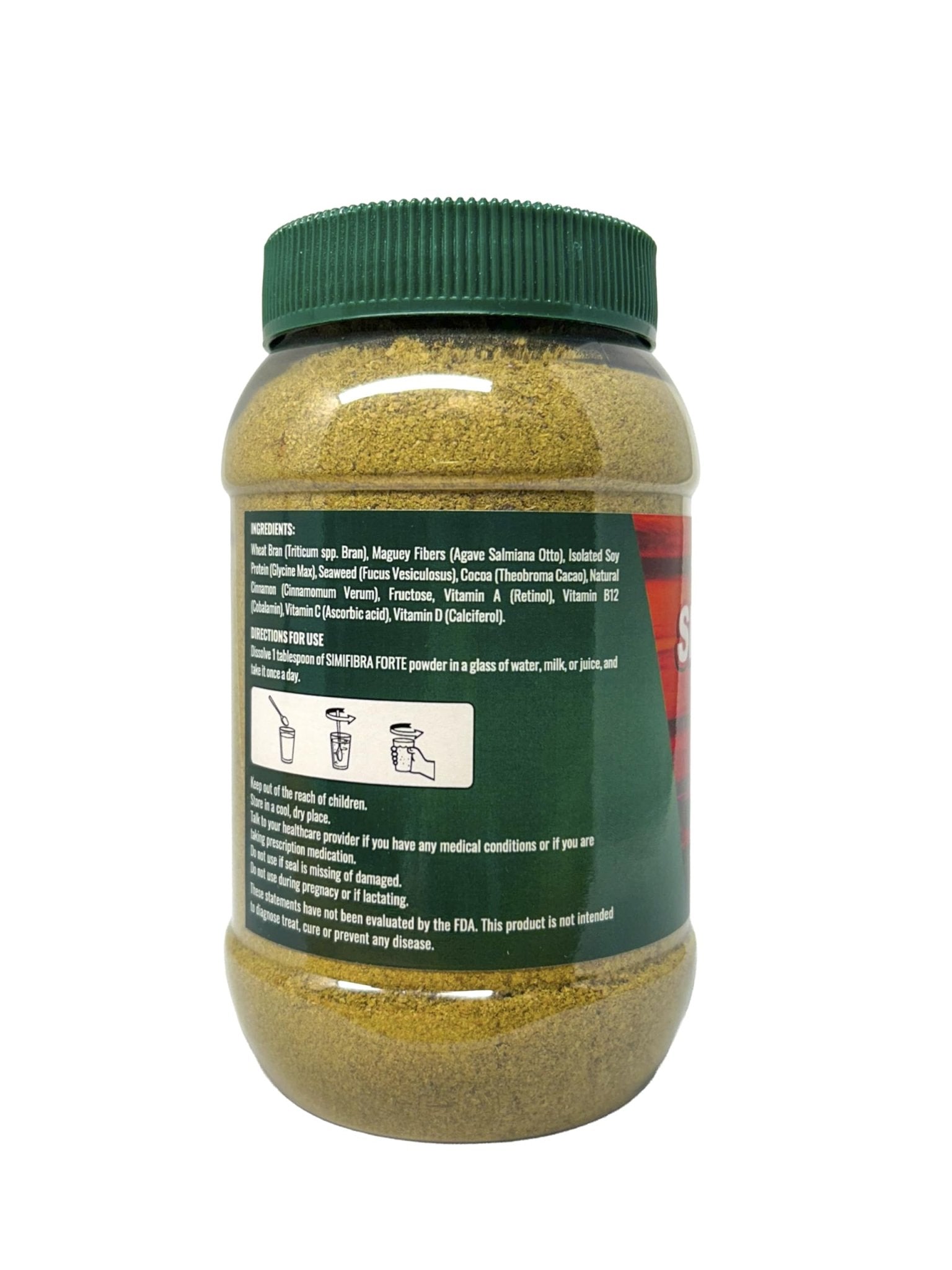 Simifibra Forte MX Dietary Fiber Supplement Powder 300g - Supports Digestive Health and Weight Management | Suplemento de Fibra Dietética en Polvo, 300g - dailyvitalstore