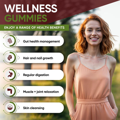 Simple Life Nutrition Organic Irish Sea Moss Gummies - Burdock Root and Bladderwrack Natural Blend - Immune System Gut Cleanse & Thyroid Supplement - Skin and Nail Health - 60CT - dailyvitalstore