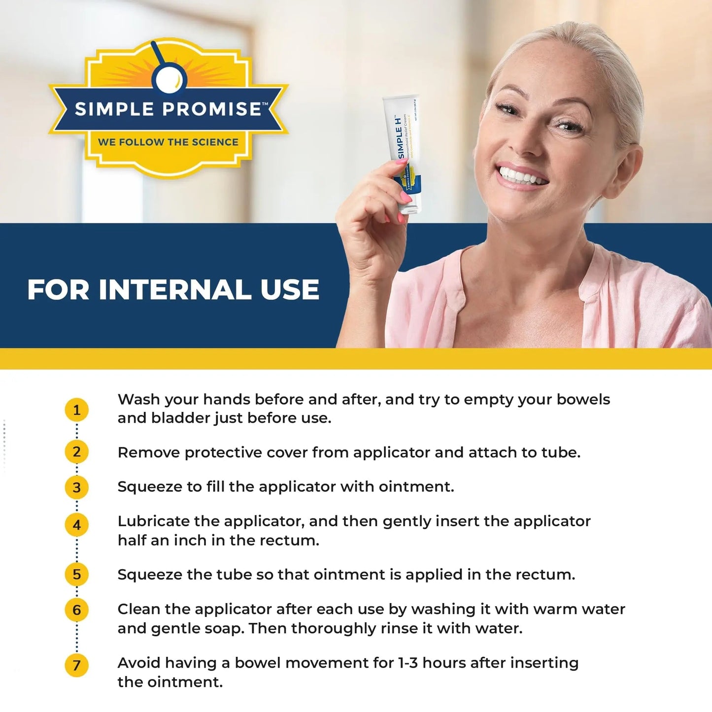Simple Promise – Simple H Hemorrhoid Cream – Gentle Fast-Absorbing Formula with 28 Potent Ingredients & Enhanced Delivery System – Paraben-Free, Promotes Comfort & Relief, 2 oz - dailyvitalstore