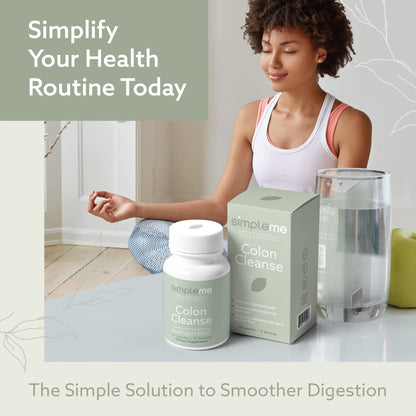 SIMPLEME Colon Cleanse Detox, Natural Constipation Relief for Adults, Fast Bloating Relief Colon Cleanser for Women & Men, 30-Day Gut Support - dailyvitalstore