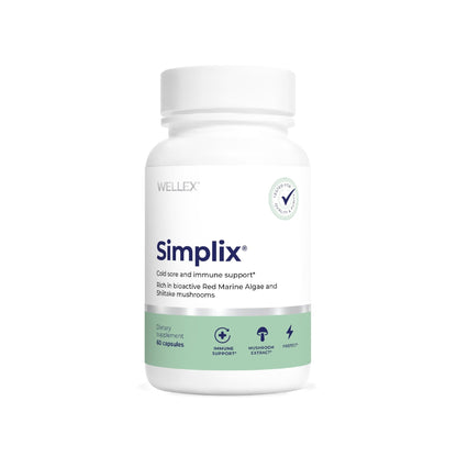Simplix | Natural Supplement to Strengthen The Immune System | Respond to Outbreaks | Source of Highly Researched Mushroom & Seaweed Polysaccharides 60 Veggie Capsules (1 Pack) - dailyvitalstore