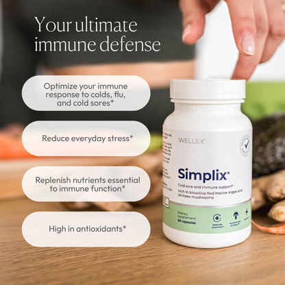 Simplix | Natural Supplement to Strengthen The Immune System | Respond to Outbreaks | Source of Highly Researched Mushroom & Seaweed Polysaccharides 60 Veggie Capsules (3 Pack) (180 Count) - dailyvitalstore