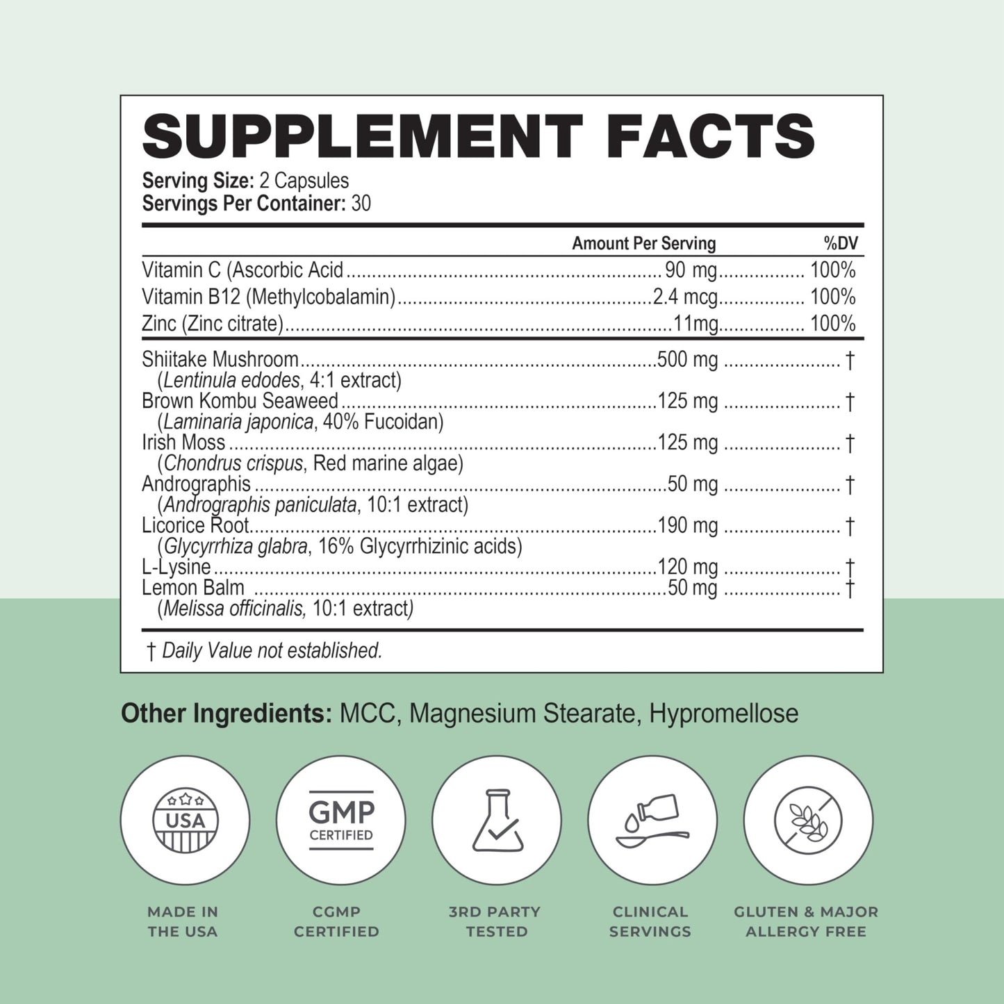Simplix | Natural Supplement to Strengthen The Immune System | Respond to Outbreaks | Source of Highly Researched Mushroom & Seaweed Polysaccharides 60 Veggie Capsules (1 Pack) - dailyvitalstore