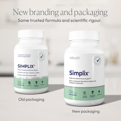 Simplix | Natural Supplement to Strengthen The Immune System | Respond to Outbreaks | Source of Highly Researched Mushroom & Seaweed Polysaccharides 60 Veggie Capsules (1 Pack) - dailyvitalstore
