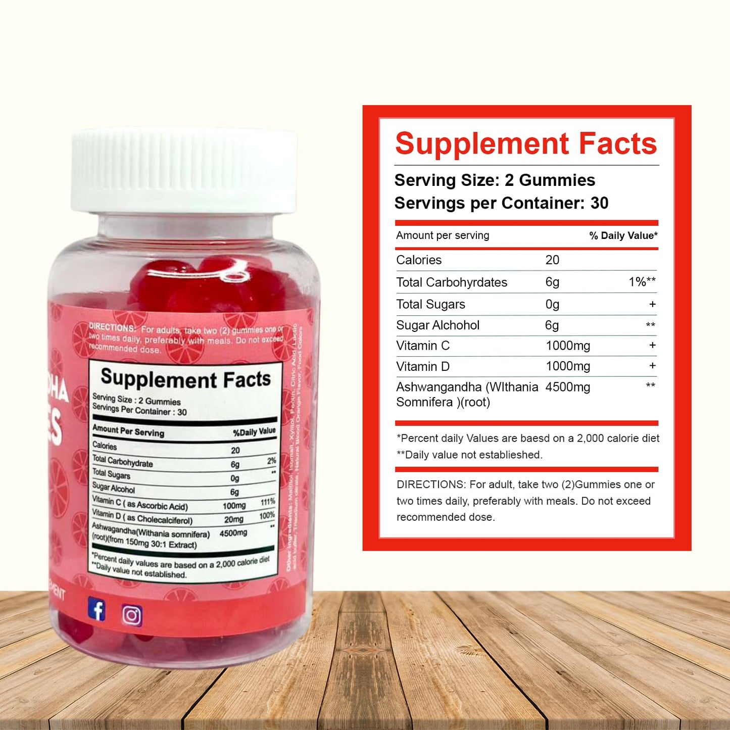 Simply Healthy Premium Ashwagandha Gummies, Stress Support with Blood Orange Flavor, Vegan, Easy to Chew, Daily Aid, Energy Booster, Mood Enhancer, for Both Men and Women, 60 Gummies - dailyvitalstore