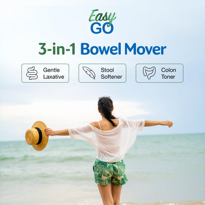 Simply Herbs Easy Go Bowel Mover - Adult Cleansing Supplement for Colon Health Support - Bowel Movement Aid - Stool Softener - Daily-Use Laxative - Plant-Based Ingredients - Vegan - 100 Count (2 Pack) - dailyvitalstore