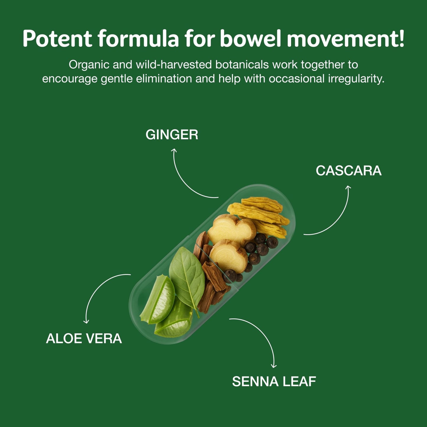 Simply Herbs Easy Go Bowel Mover - Adult Cleansing Supplement for Colon Health Support - Bowel Movement Aid - Stool Softener - Daily-Use Laxative - Plant-Based Ingredients - Vegan - 50 Count - dailyvitalstore