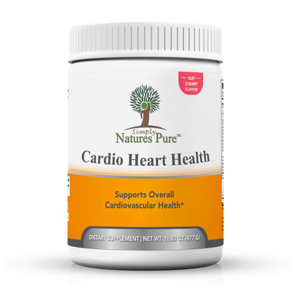 Simply Natures Pure - Cardio Heart Health Nitric Oxide Booster Support Supplement Powder with L-Arginine 5000 mg, L-Citrulline 1000 mg and Hawthorne Berry, 16.82 Ounces - Tart Cherry Flavor - dailyvitalstore
