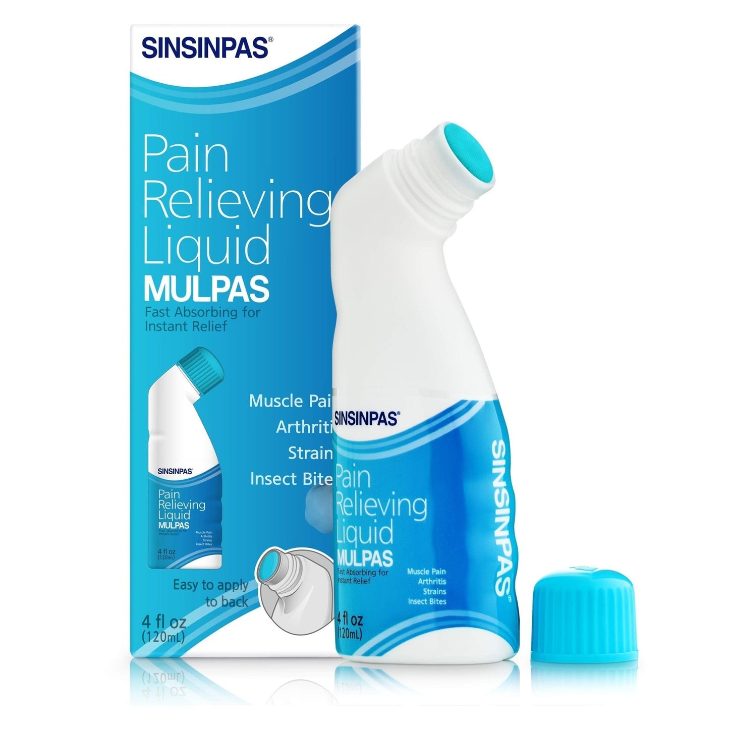 SINSINPAS Pain Relieving Liquid - MULPAS 2 Pack (Total 8 fl oz) - dailyvitalstore