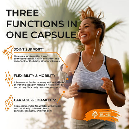 SIRUNES Marine Collagen Peptides, 120 Capsules - Fish Collagen Supplements for Women, Great for Hair, Skin, Nails, Joints & Bones - Made in USA - dailyvitalstore