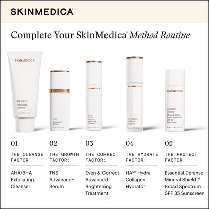 SkinMedica AHA/BHA Exfoliating Face Wash (NEW PACKAGING),Gentle Facial Exfoliating Scrub with Jojoba Oil for Smoother, Radiant Skin - Helps Improve the Appearance of Skin Tone & Texture (6 Fl Oz) - dailyvitalstore