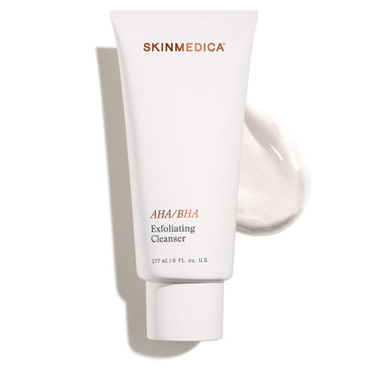 SkinMedica AHA/BHA Exfoliating Face Wash (NEW PACKAGING),Gentle Facial Exfoliating Scrub with Jojoba Oil for Smoother, Radiant Skin - Helps Improve the Appearance of Skin Tone & Texture (6 Fl Oz) - dailyvitalstore