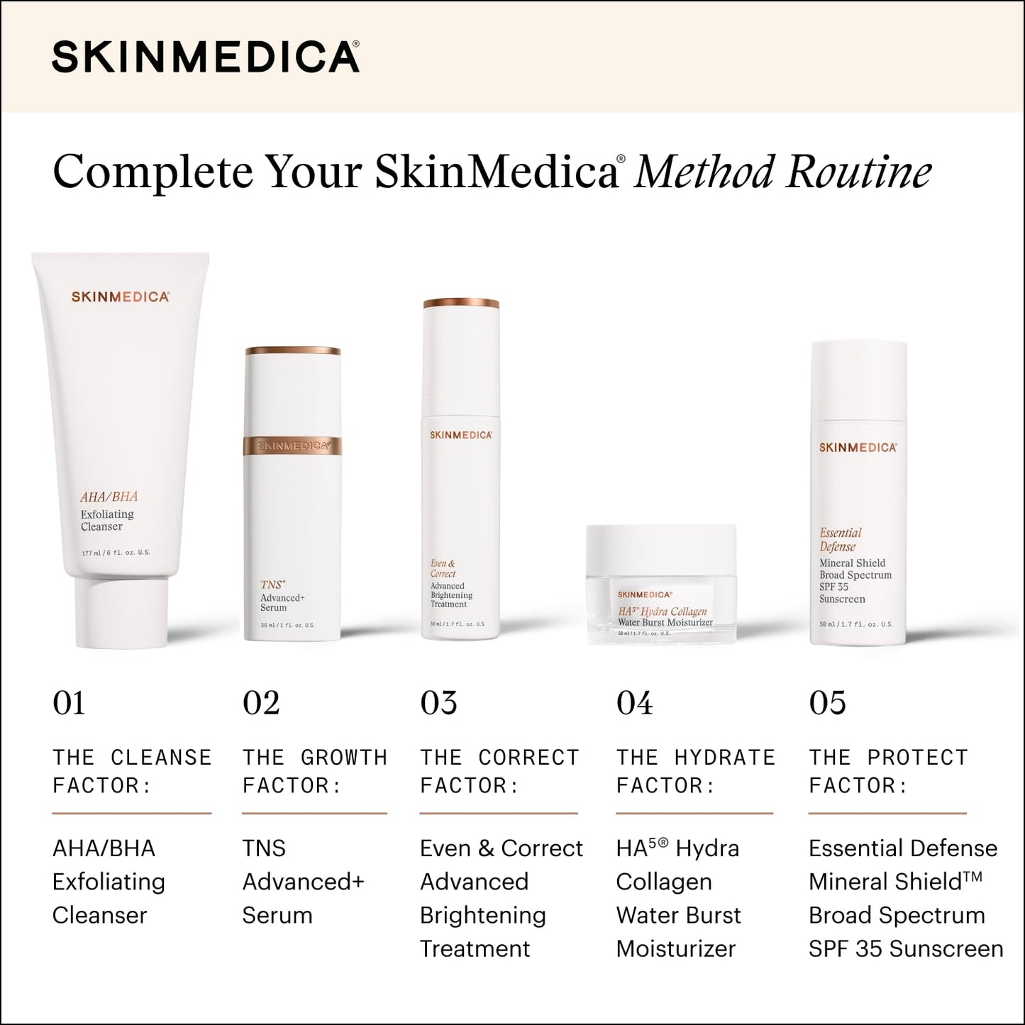 SkinMedica HA⁵ Hydra Collagen Water Burst Face Moisturizer with Vegan Collagen - Plumping Face Cream with Microbiome Barrier Complex for 24-Hour Hydration - dailyvitalstore
