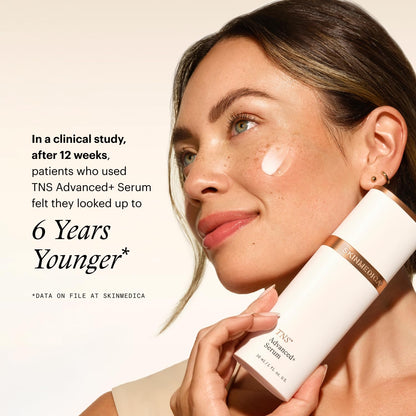 SkinMedica TNS Advanced+ Face Serum - Multi Peptide Serum to Help Improve the Appearance of Wrinkles, Fine Lines, Skin Tone & Texture (1 oz) - dailyvitalstore