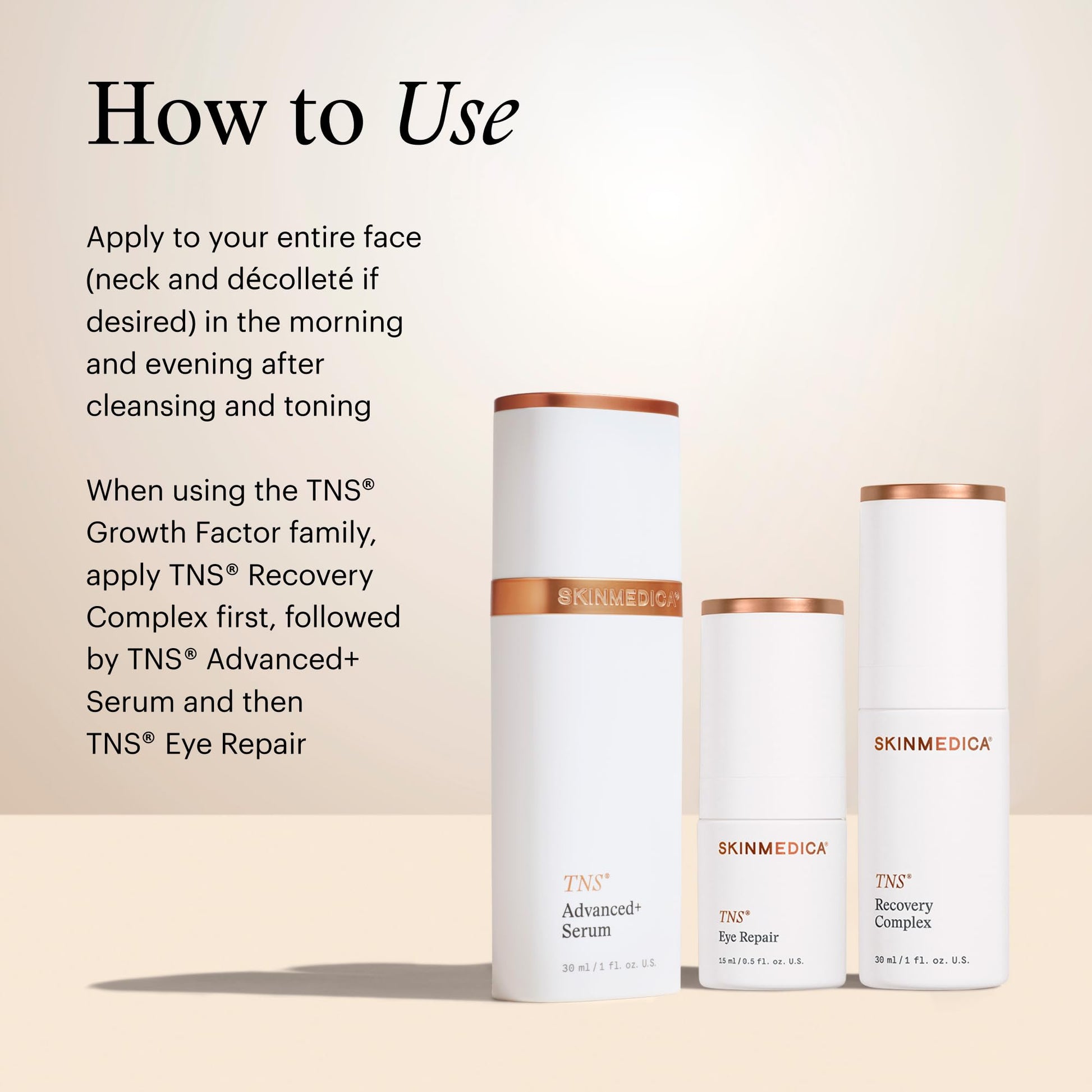 SkinMedica TNS Recovery Complex Facial Treatment - Advanced Growth Factor & Exosome Formula for Skin Rejuvenation - Helps to Improve the Appearance of Fine Lines - dailyvitalstore