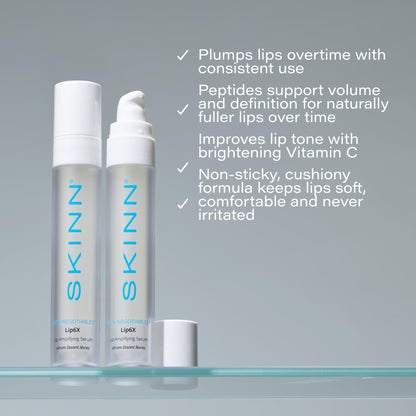 SKINN Lip Amplifying Serum, Lip6X with Peptides - Deep Moisturizing Serum Plumps, Hydrates & Smooths Lips & Boosts Collagen Production - Lip Care Products for Women - dailyvitalstore